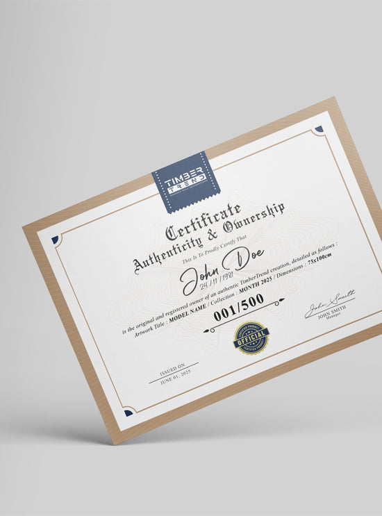 Un certificat digital enregistré<div>Chaque acquéreur reçoit un certificat d'authenticité et de propriété unique enregistré dans notre base de données à nom ...</div>